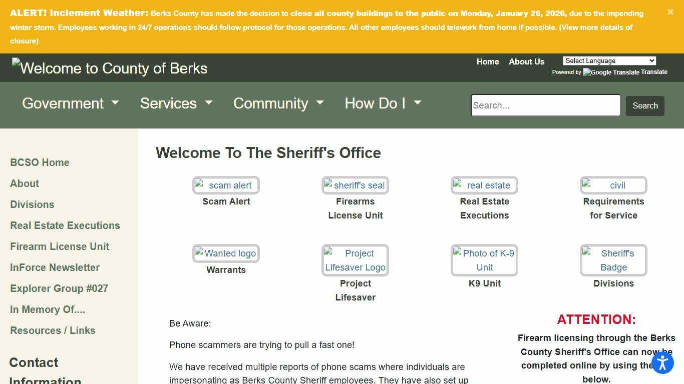 Berks County - Sheriff