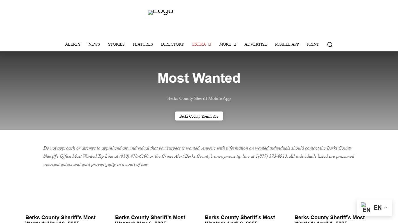 Berks County's Most Wanted Fugitives